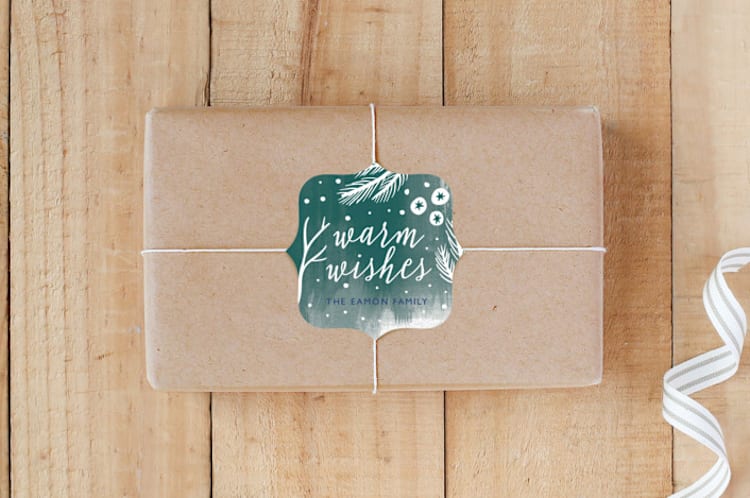 "Winter Flora and Fauna" - Custom Stickers in Pine by Eve Schultz - Front