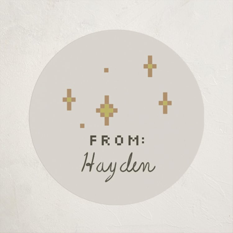 "max aura points" - Custom Stickers in Golden by Jessica Yeo - Front