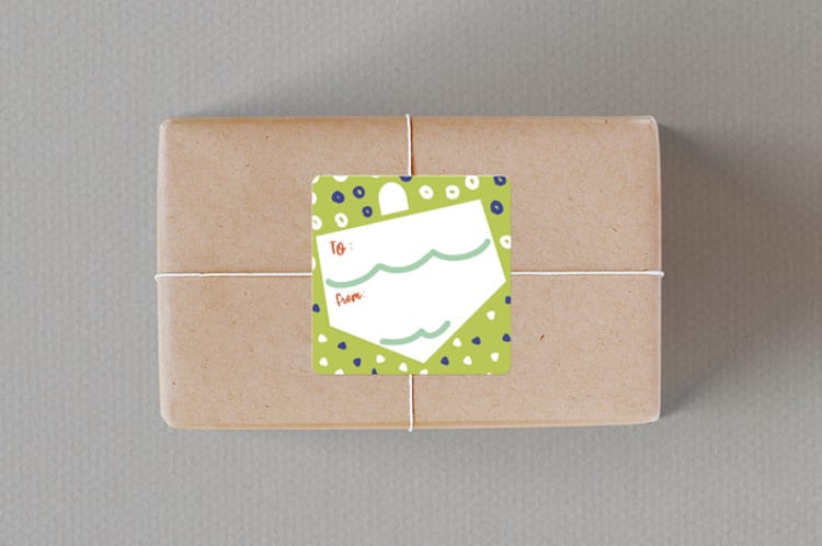 "Dreidel Dance" - Custom Stickers in Jade by Ariel Rutland - Front