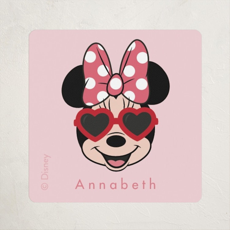 "Shine Bright Disney Minnie Mouse" - Custom Stickers in Bubblegum by Kacey Kendrick Wagner - Front