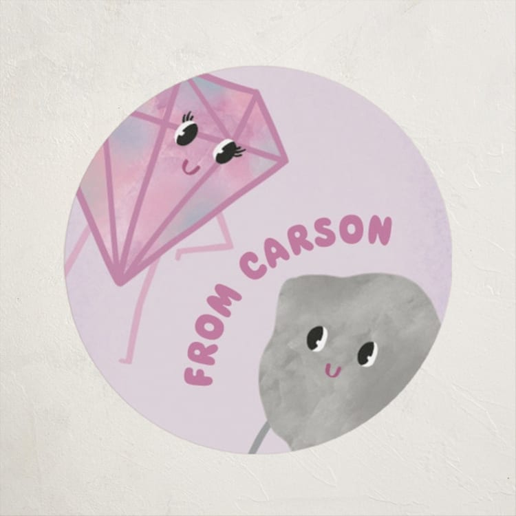 "Rockin' Gem" - Custom Stickers in Opal by Carolyn Kach - Front