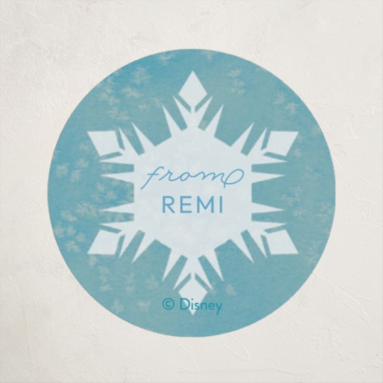 "Disney's Elsa Snowflake" - Custom Stickers in Turquoise by Holly Whitcomb - Front