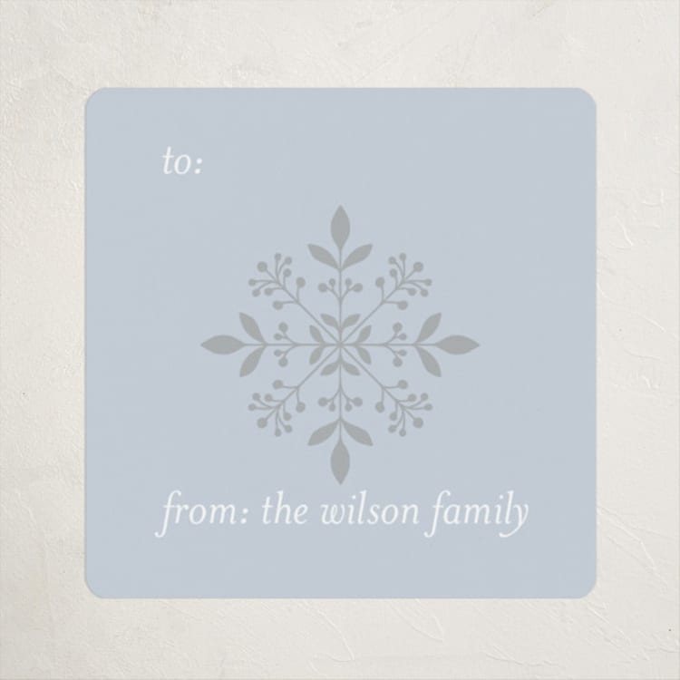 "Festive Snowflakes" - Custom Stickers in Frozen by Sara Cooper - Front
