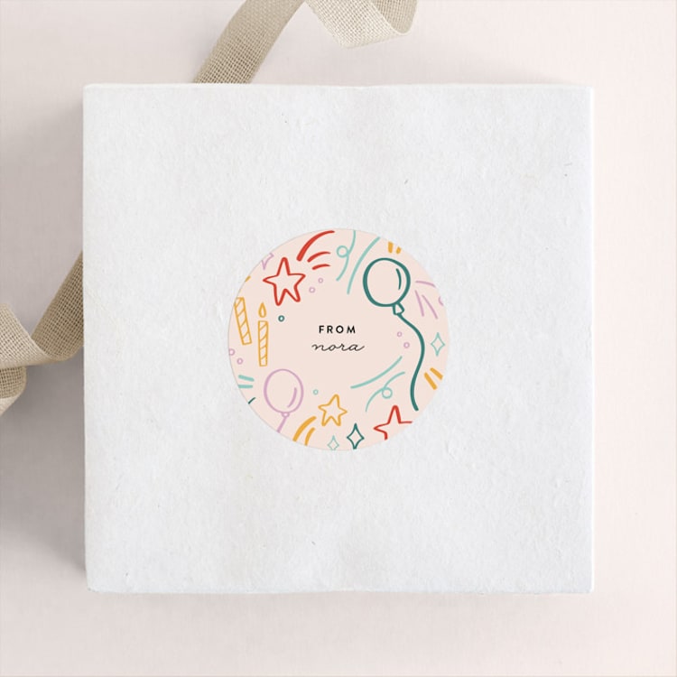 "Birthday Doodles" - Custom Stickers in Celebrate by Olivia Goree - Front