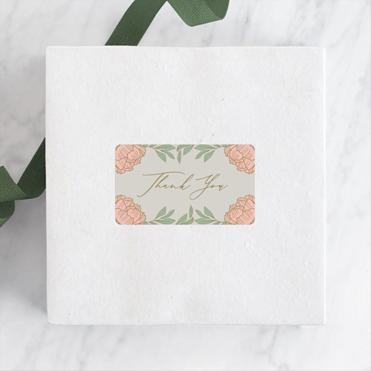 "Peony" - Custom Stickers in Petal by Zani van Zyl - Front