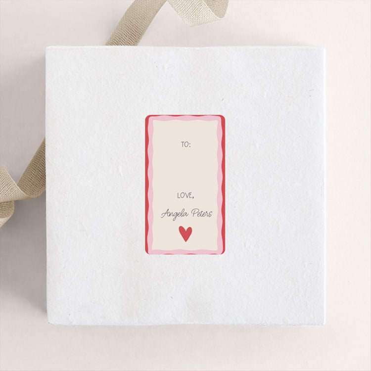 "A Little Love" - Custom Stickers in Heart by Tina Faselli - Front