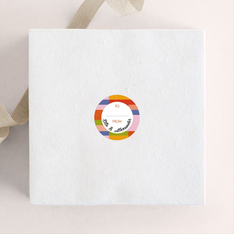 "COLOURFUL KILIM" - Custom Stickers in Sunrise by Dominique Vari - Front