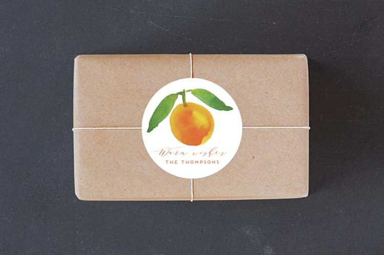 "Sweet oranges" - Custom Stickers in Tangerine by Alexandra Dzh - Front