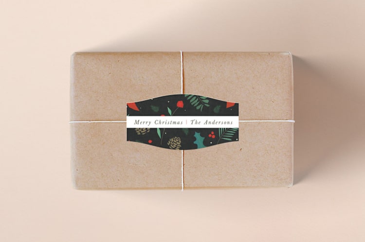 "Christmas Cuttings" - Custom Stickers in Coal by Tatiana Nogueiras - Front