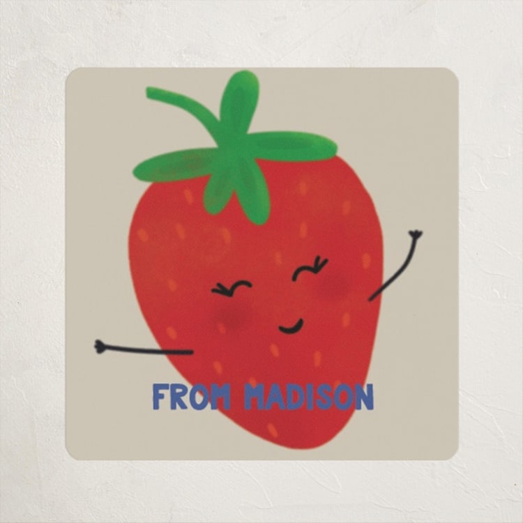 "berry berry" - Custom Stickers in Sand by Faith Dorn - Front