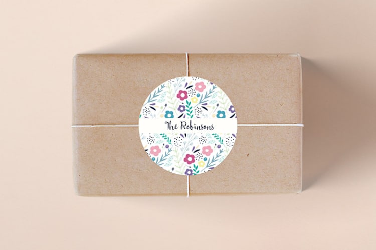 "Sweet Arrivals" - Custom Stickers in Cream by Rebecca Humphreys - Front