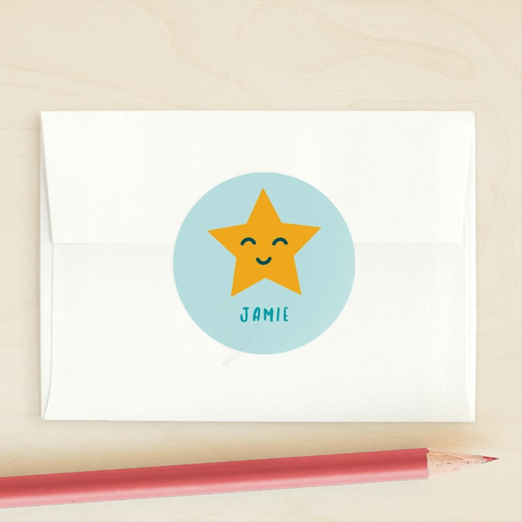 "You're aMAZEing" - Custom Stickers in Aqua by Ashley Presutti Beasley - Front