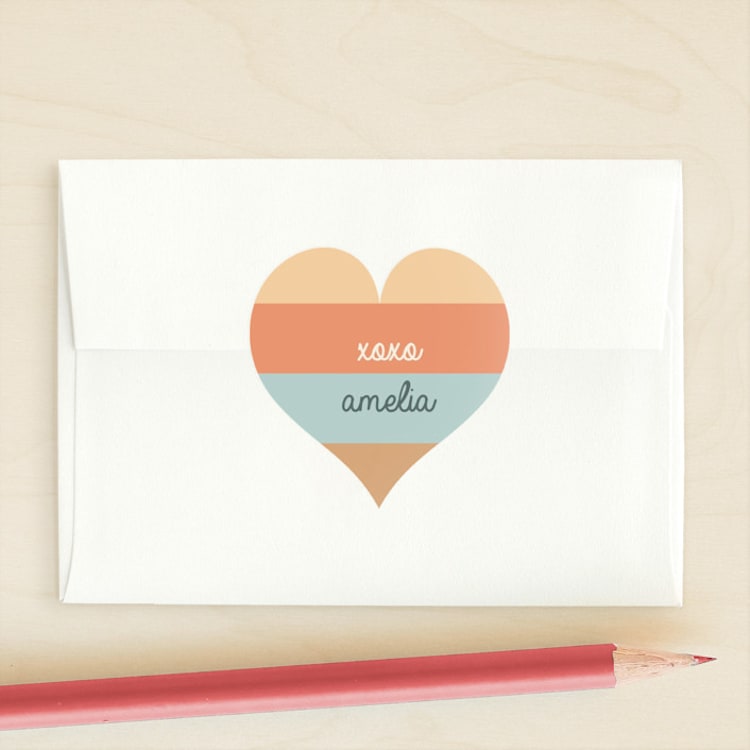 "Friends" - Custom Stickers in Melon by JeAnna Casper - Front