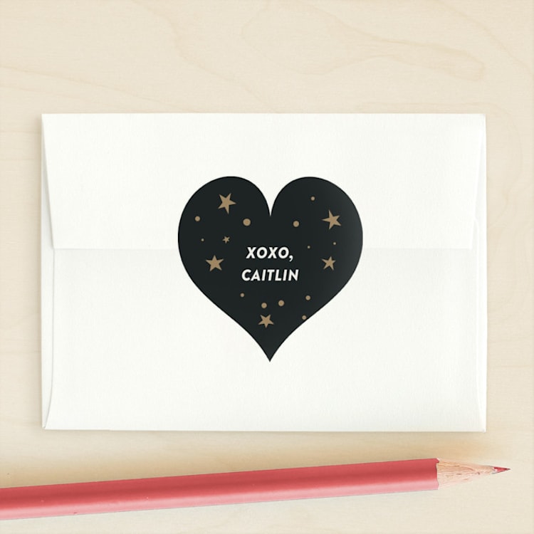 "Shining Bright" - Custom Stickers in Night Sky by Shari Margolin - Front