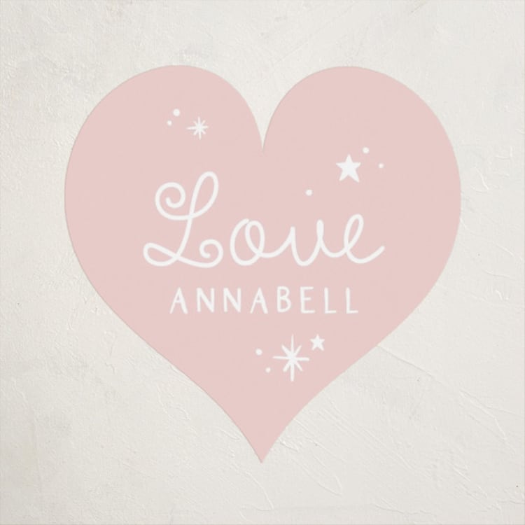 "Forever After" - Custom Stickers in Blush by Kiersten Garner - Front