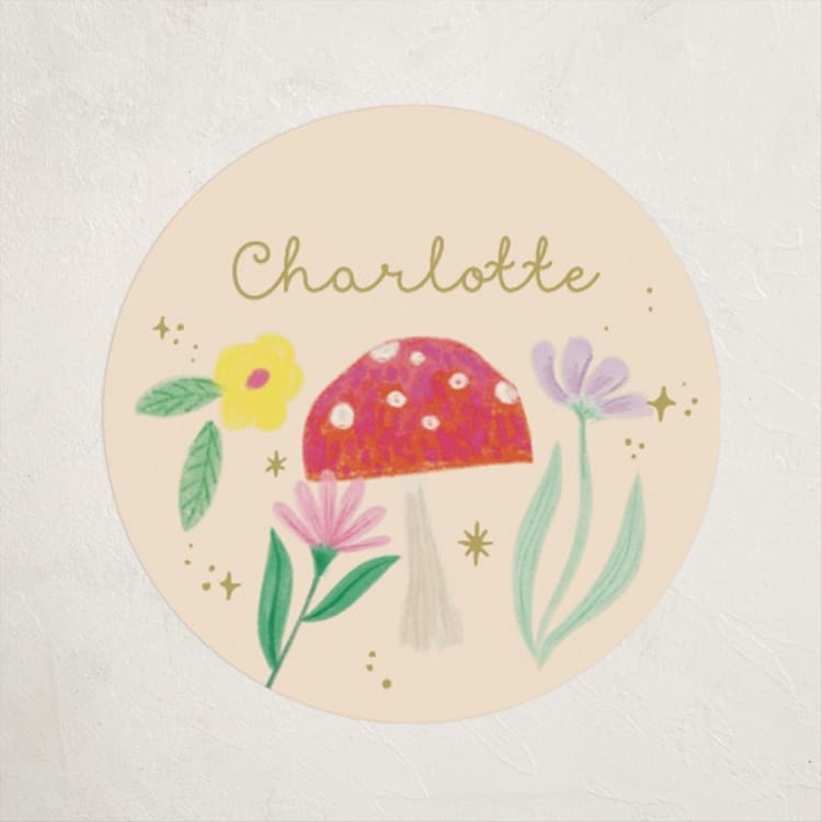 "Fairy Valentines" - Custom Stickers in Cream by Kiersten Garner - Front
