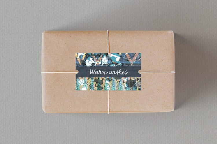 "Winter colourful sweater" - Custom Stickers in Navy by Oana Prints - Front