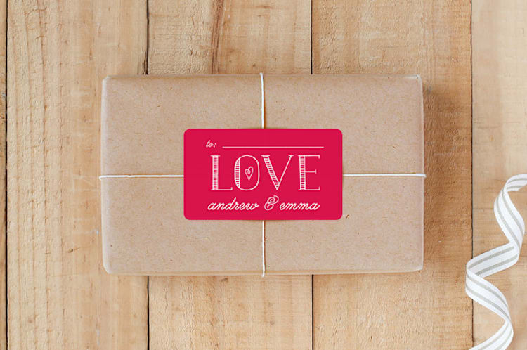 "Bold Love" - Custom Stickers in Poppy by Christina Novak - Front