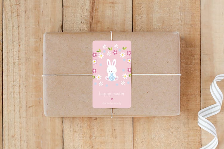 "Baby Bunny" - Custom Stickers in Petal by Nam Bourassa - Front