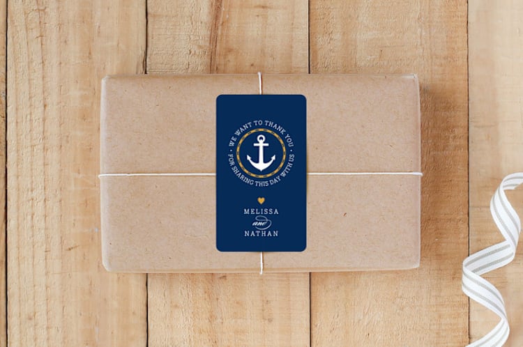 "nautical" - Custom Stickers in Navy by Jill Means - Front