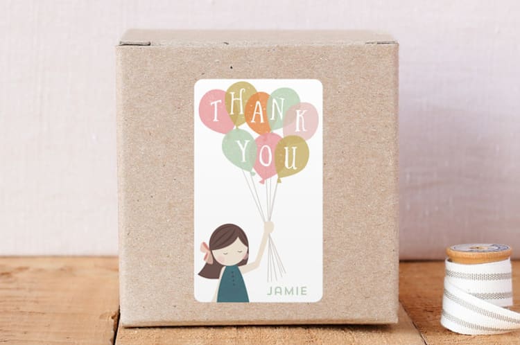 "Grazie" - Custom Stickers in Brunette by peetie design - Front