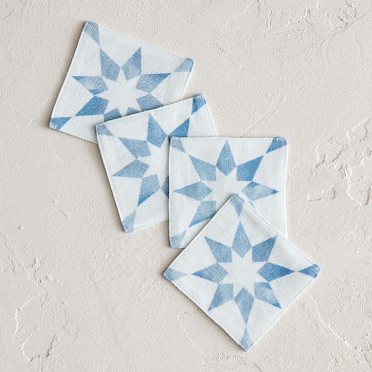 "Farmhouse" - Coasters in Classic by Julie Hebert - Coasters, Set of 4