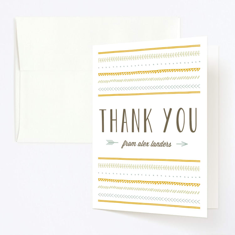 "birthday doodle" - Children's Birthday Party Thank You Cards in Marigold by Dennis Smith - Front