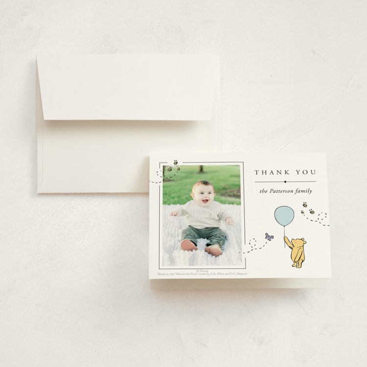 "Disney Sweetest Adventure" - Children's Birthday Party Thank You Cards in Cloud by Heather Schertzer - Front