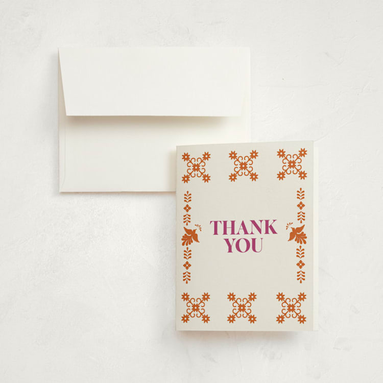 "Let's Fiesta" - Children's Birthday Party Thank You Cards in Gumdrop by Eva Tadros - Front