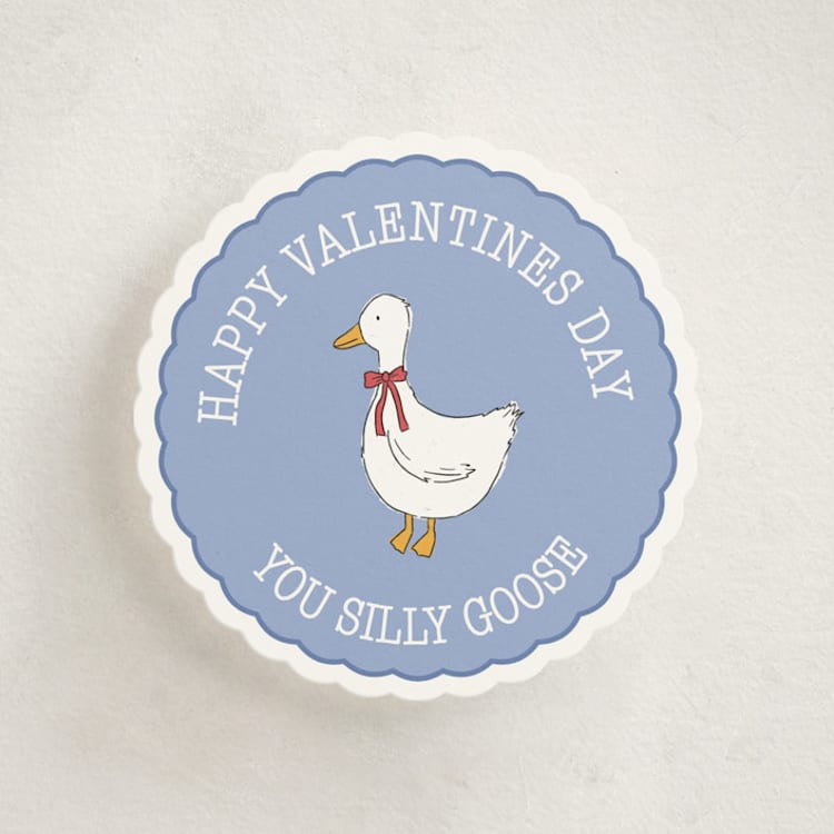 "Silly goose valentine" - Classroom Valentines in Powder by Sheryn Kingon - Front