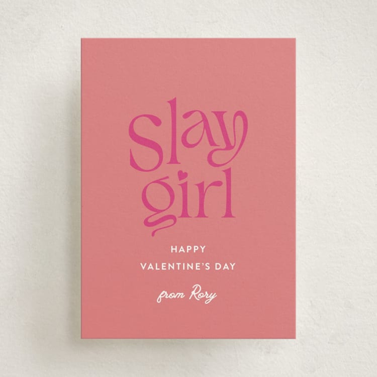 "Slay Girl" - Classroom Valentines in Candy by Christine Taylor - Front