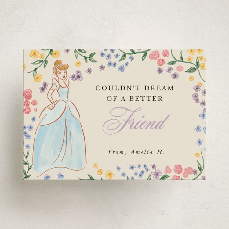 "Disney's Cinderella Friendship" - Classroom Valentines in Buttercream by Cass Loh - Front