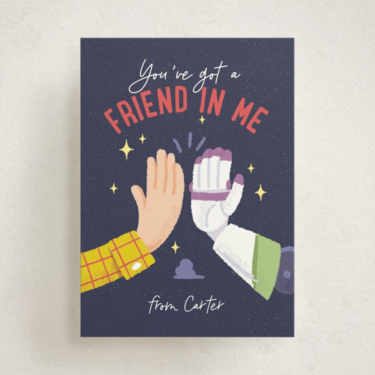 "Disney and Pixar Toy Story Friendship Story" - Classroom Valentines in Intergalactic by Leia Matt - Front
