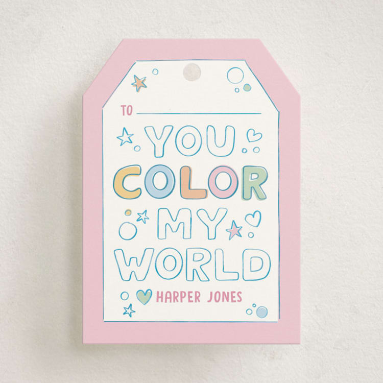 "Color me bookmark" - Classroom Valentines in Gumdrop by Creo Study - Front