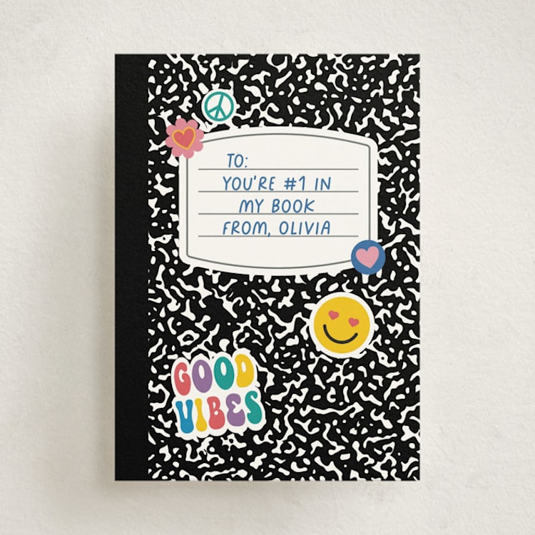 "In my book" - Classroom Valentines in Classic by Annie Holmquist - Front