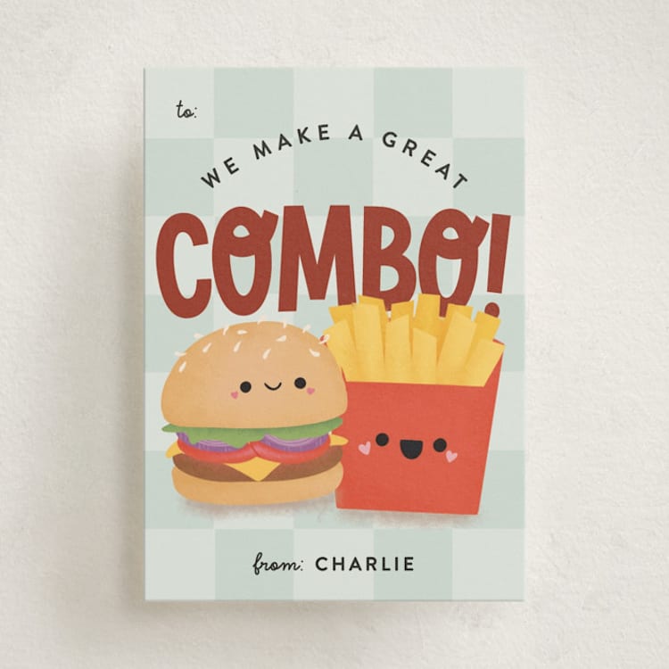 "Great Combo" - Classroom Valentines in Sky by Itsy Belle Studio - Front