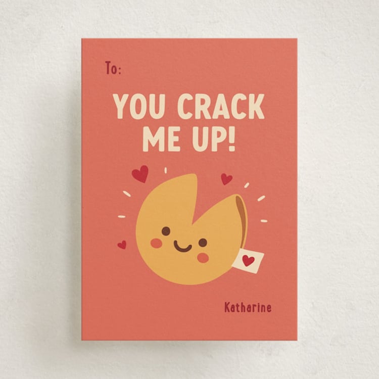 "Fortune Cookie Friend" - Classroom Valentines in Tangerine by Jess Rosa Beck - Front