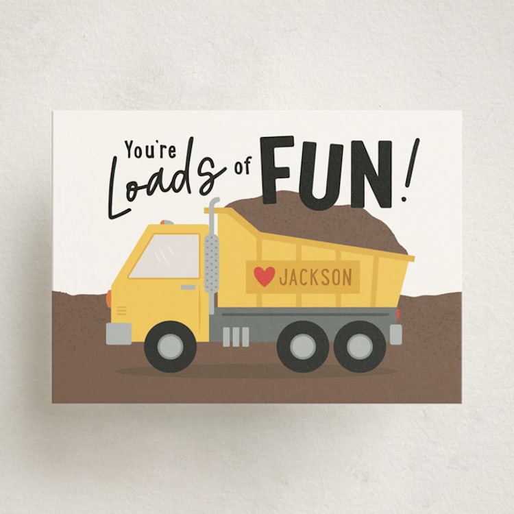 "Dump Truck" - Classroom Valentines in Bumblebee by Kacey Kendrick Wagner - Front