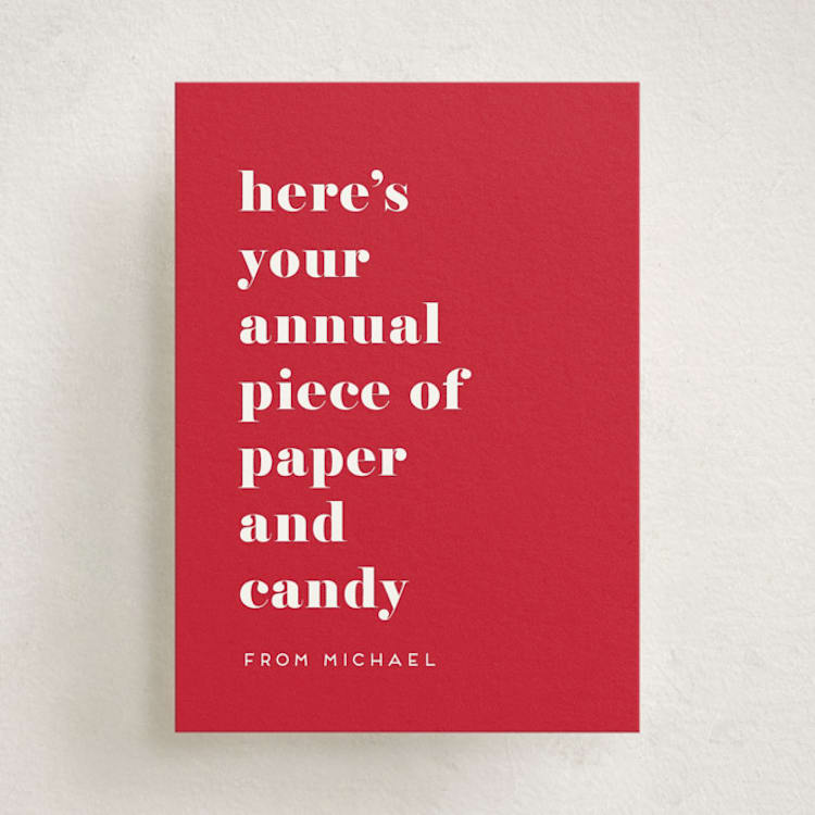 "We Do This Every Year" - Classroom Valentines in Crimson by Amy Payne - Front