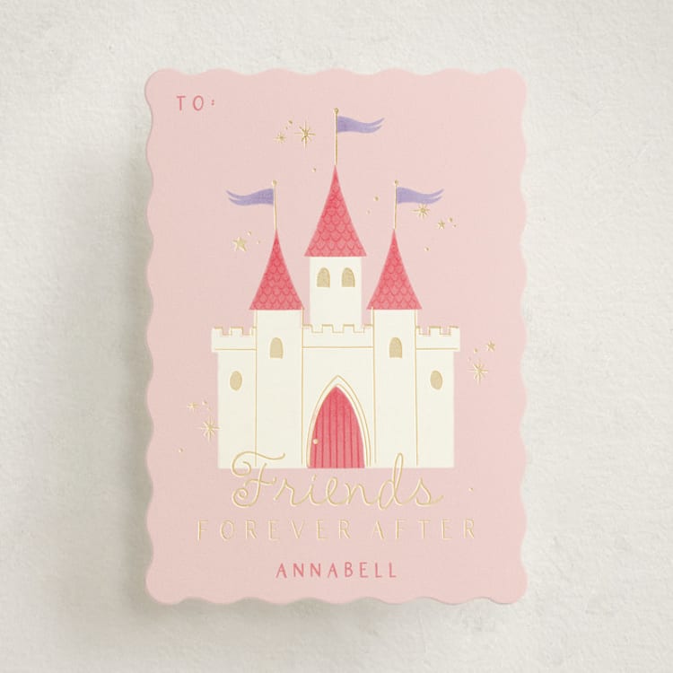 "Forever After" - Classroom Valentines in Blush by Kiersten Garner - Front