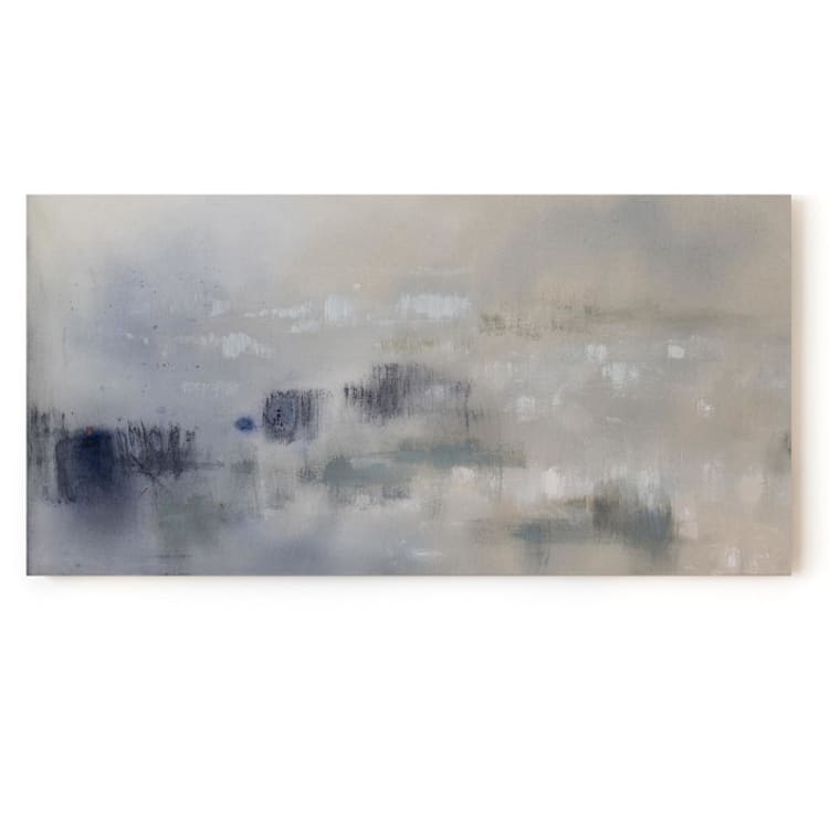 "Abstract, 24x48in., Painting Commission" - Commissioned Original Painting in multicolor by Christa