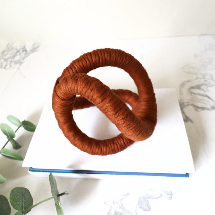 "Infinity Knot Table Sculpture Commission" - Commissioned Original Painting in multicolorassorted-colors by Bharti Trivedi
