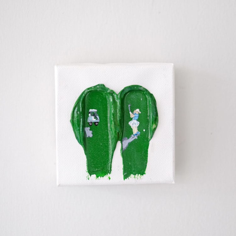 "Mini Custom People" - Commissioned Original Painting in multicolorassorted-colors by Kathryn Kelly