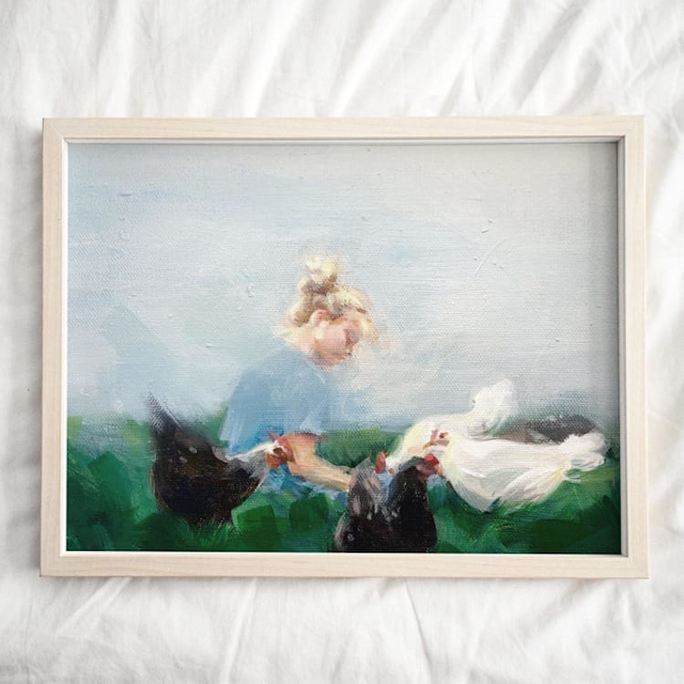 "Impressionistic Painting, 8"x10", Painting Commission" - Commissioned Original Painting in multicolorassorted-colors by jinseikou