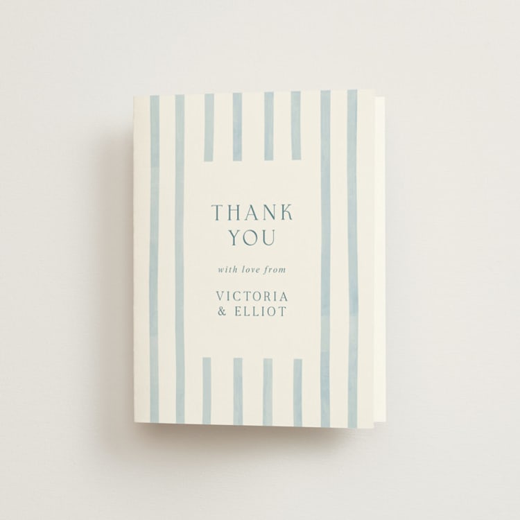 "Coastal" - Engagement Party Thank You Cards in Sea by Elly - Front