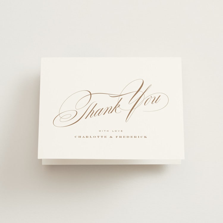 "gelt" - Engagement Party Thank You Cards in Cocoa by chocomocacino - Front
