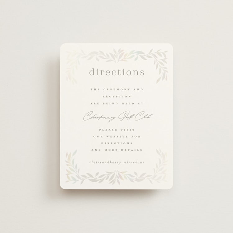 "Clarity" - Gloss-Press® Direction Cards in Cloud by Ana Claudia Sharpe - Front