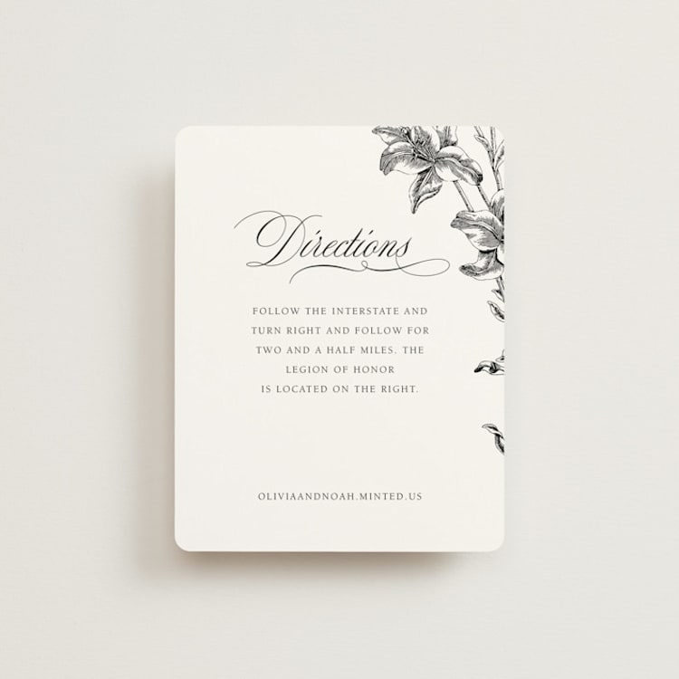 "legacy" - Direction Cards in Pure by Design Lotus - Front