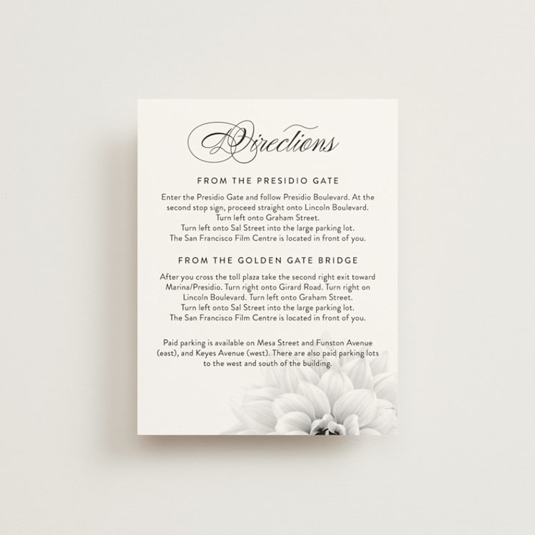 "Together Forever" - Direction Cards in Shadow by Jill Means - Front