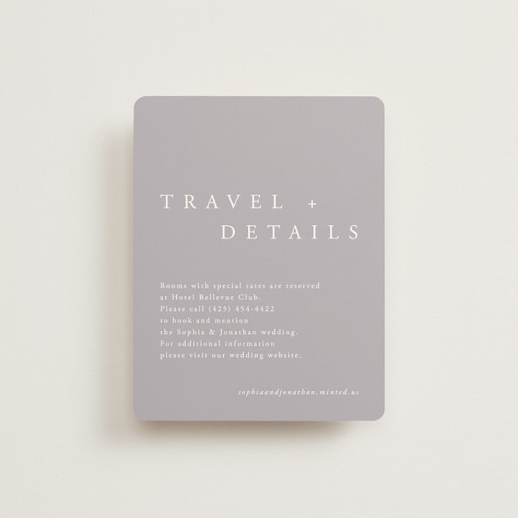 "The Minimalist" - Direction Cards in Air by lulu and isabelle - Front